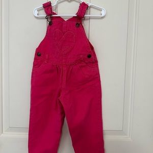 Oshkosh B’gosh Pink Heart Overalls
